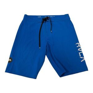 RVCA Men's Blue Swim Shorts Sz 32